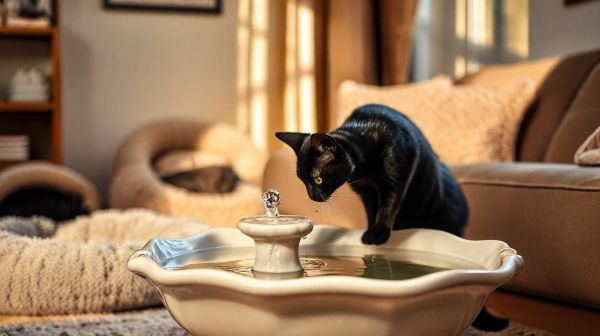 Top 5 fontaines à eau céramiques idéales pour chats